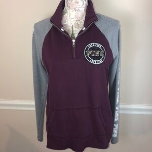 Victoria's Secret Pink Burgundy Pullover XS